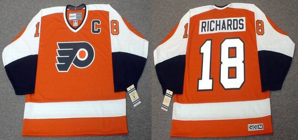 2019 Men Philadelphia Flyers #18 Richards Orange CCM NHL jerseys1